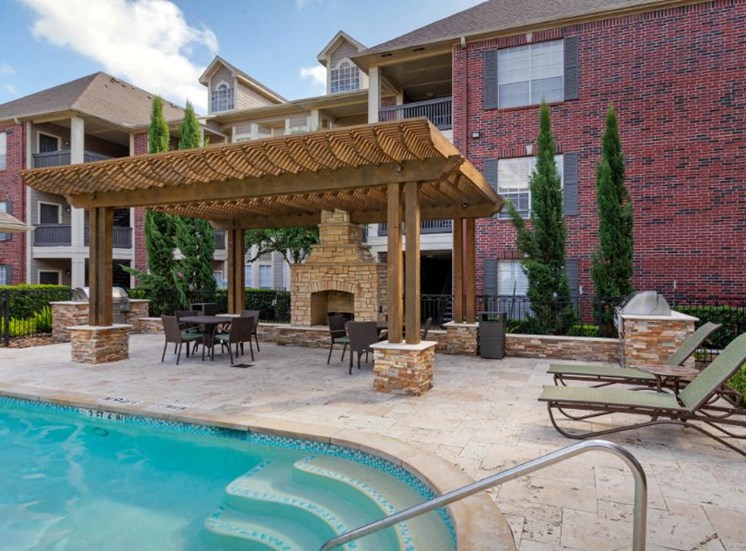 Pool with Outdoor Fireplace